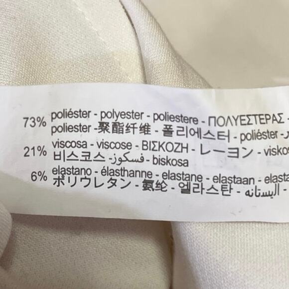 Zara Women's White Straight Pencil Slit Zipper Mini Wrap Skirt Skort Size XS - Picture 5 of 5